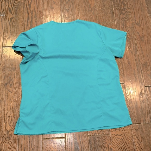 Mini Marilyn Medichic turquoise nurses scrub top size 2X - Picture 5 of 5